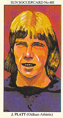 John Platt Oldham Athletic 1978/79 the SUN Soccercards #485